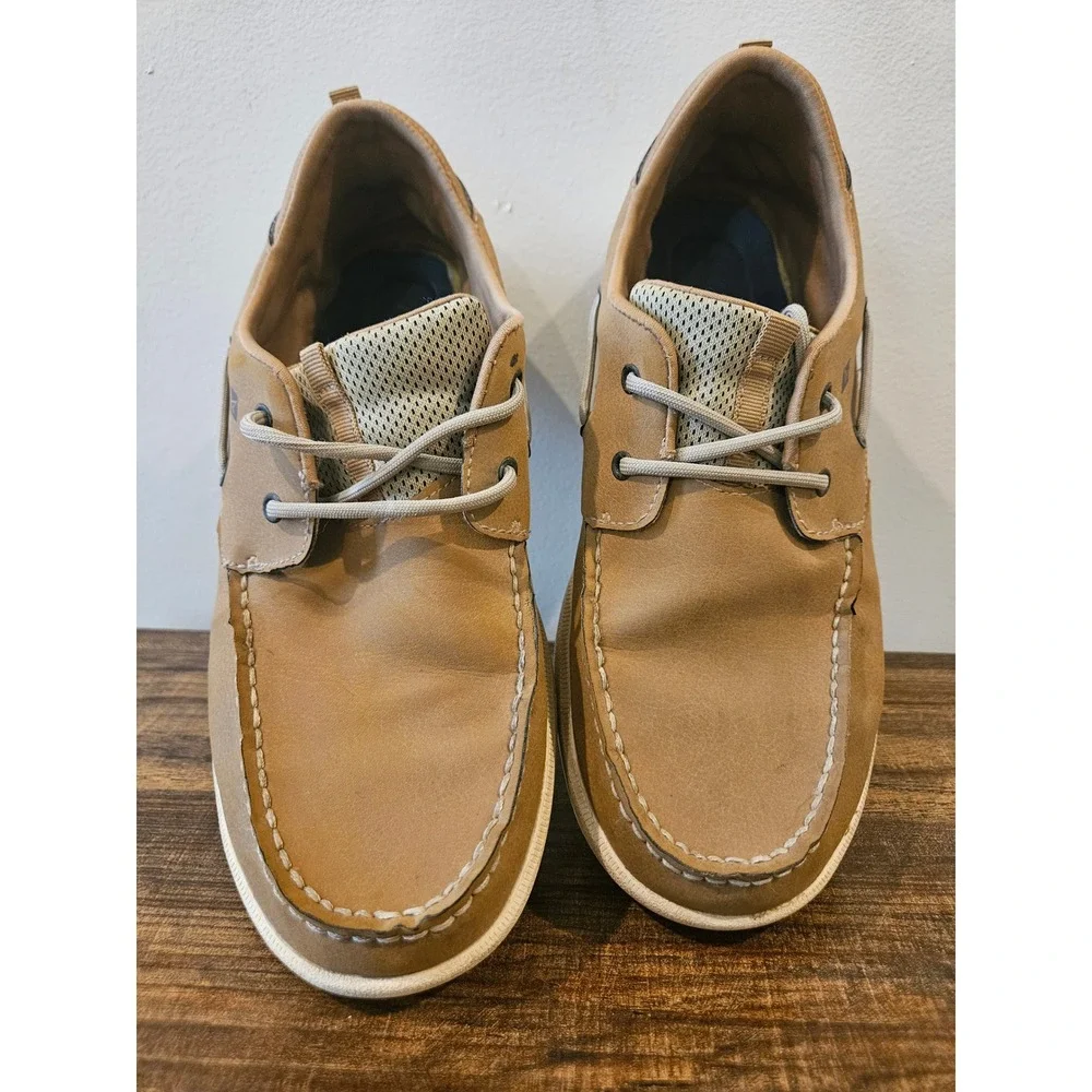 Sperry‎ Mens Boat Shoes Tan Mesh Halyard 2-Eye Coastal Preppy Size 7M